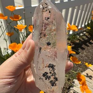 Lemurian crystal healer quartz